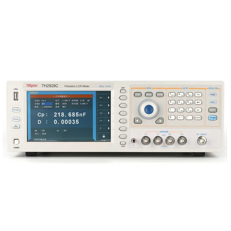 TH2829C Automatic Component Analyzer 7-inch TFT LCD 20Hz-1MHz Test Frequency Impedance Analysis  Instrument