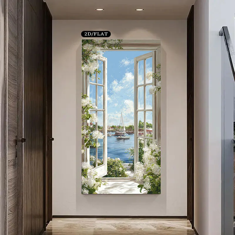 

2D Flat Frameless Modern Abstract Canvas Poster, for Living Room, Bedroom, Home Decor, Bedroom Artwork, Tranquil Decor, 2D Flat