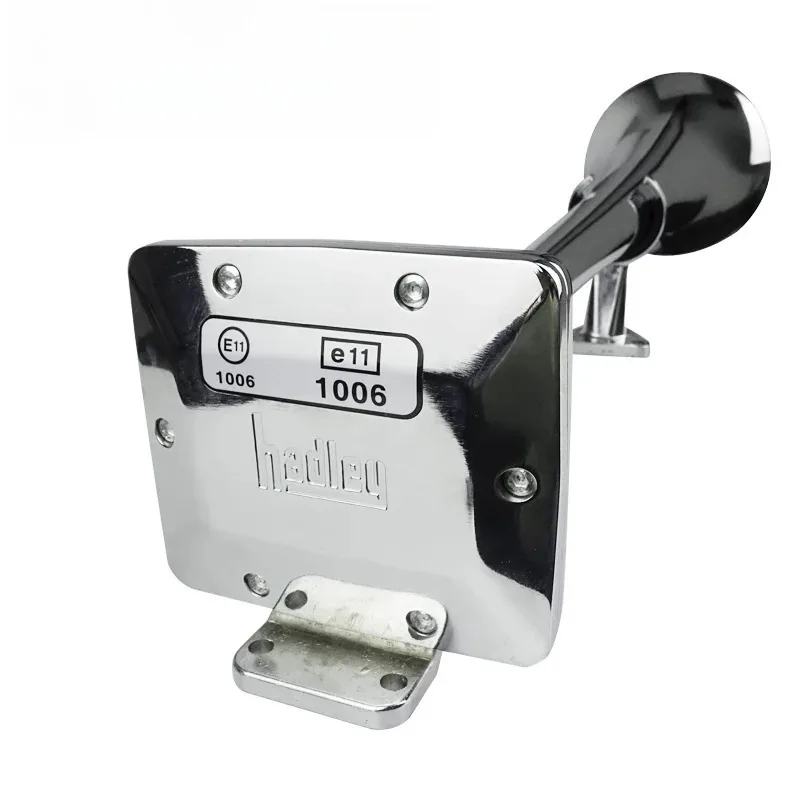 

2025 Hot Sale 150dB Truck Train Square Hadley Chrome Air Horn Kit for Truck - Loud Sound Durable Pair