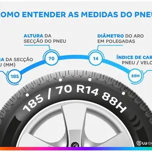 Pneu Aro 14” 185/70R14 Goodyear 88H Direction 2 11 principais vendas peneu aro 14 pra carro - №6
