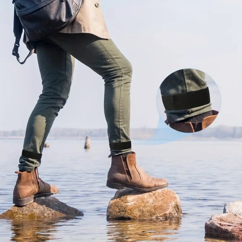 6-Pack Adjustable Elastic Ankle Straps for Outdoor Activities - Perfect for Hiking, Biking, Fishing, Running and Hunting