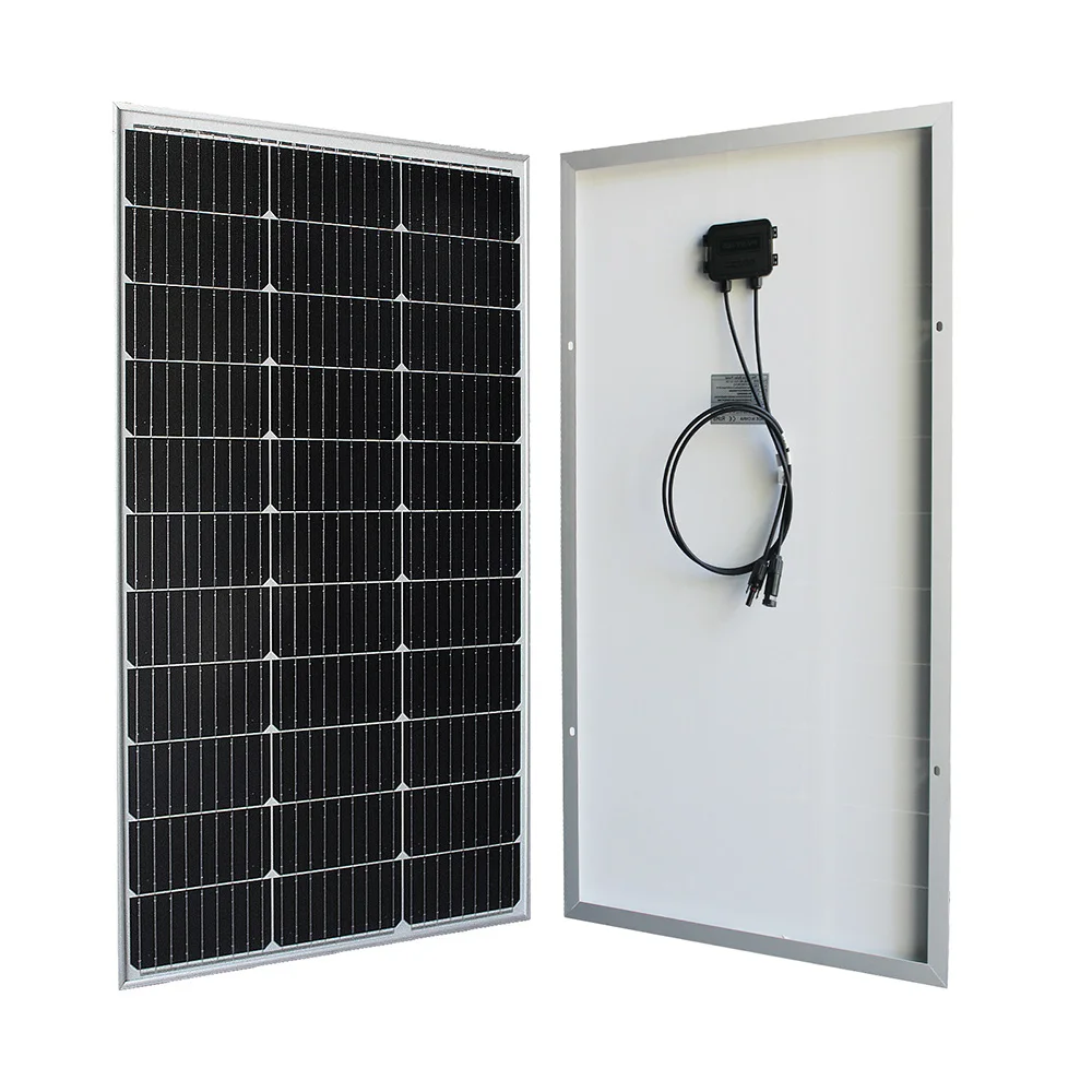 18V 100W 200W 300W 400W Waterproof New Rigid Glass Solar Panel For Home Charge 12V Car Battery Monocrystalline China