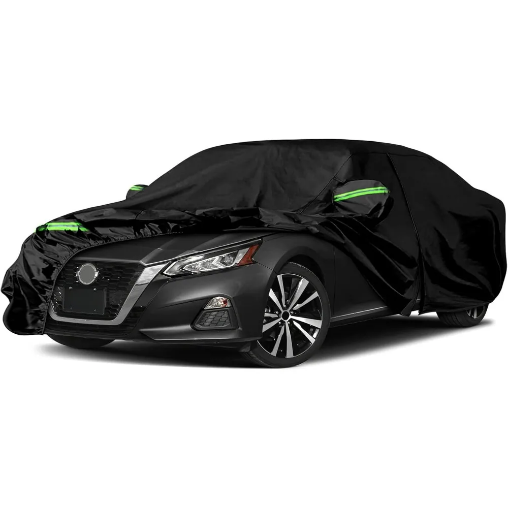

Waterproof All-Weather Car Cover for Nissan Altima 2002-2025, Custom-Fit with Zipper and Windproof Bands