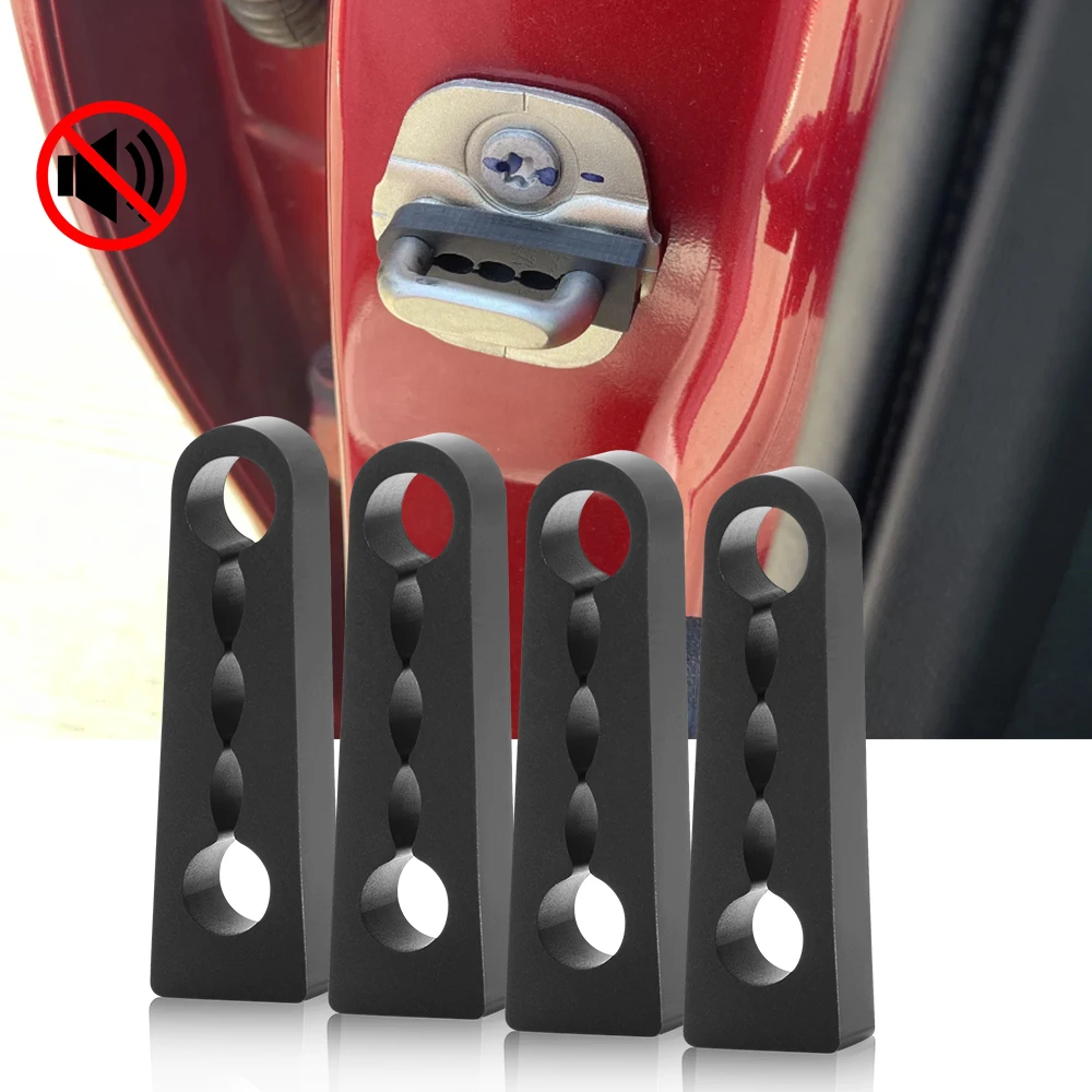 Amortiguador de sonido para coche, cerradura de puerta para Nissan Qashqai J10 J11 x-trail T31 T32 Juke F15 Murano Z51 Z52 Pathfinder R51 R52 Note, 4 unidades