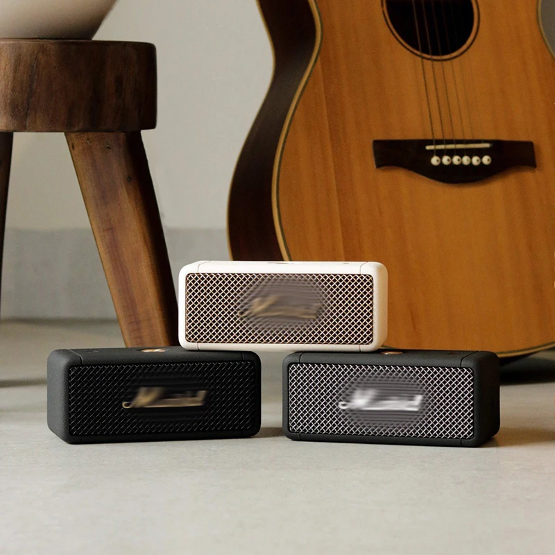 

Compact Loud and Vibrant Sound Portable Mobile Music Mini Blue Tooth Emberton Retro Desktop Speaker