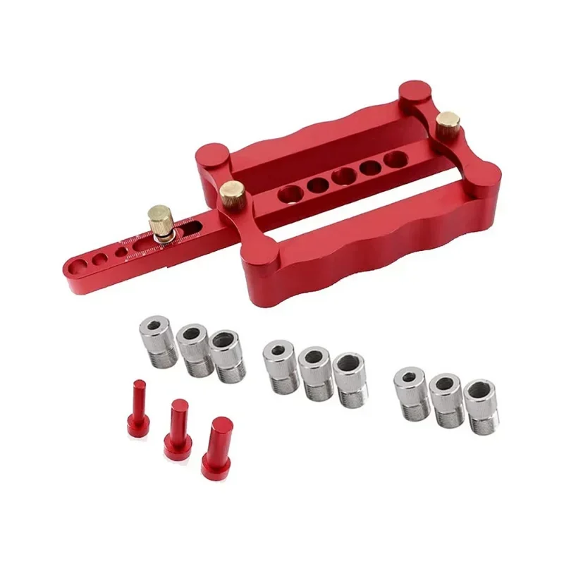 ใหม่ขนาดเล็ก 6/8/10mm Self-Centering ไม้ Doweling JIG เจาะท่องเที่ยวไม้ Dowel Puncher Locator ชุดเครื่องมือสําหรับช่างไม้