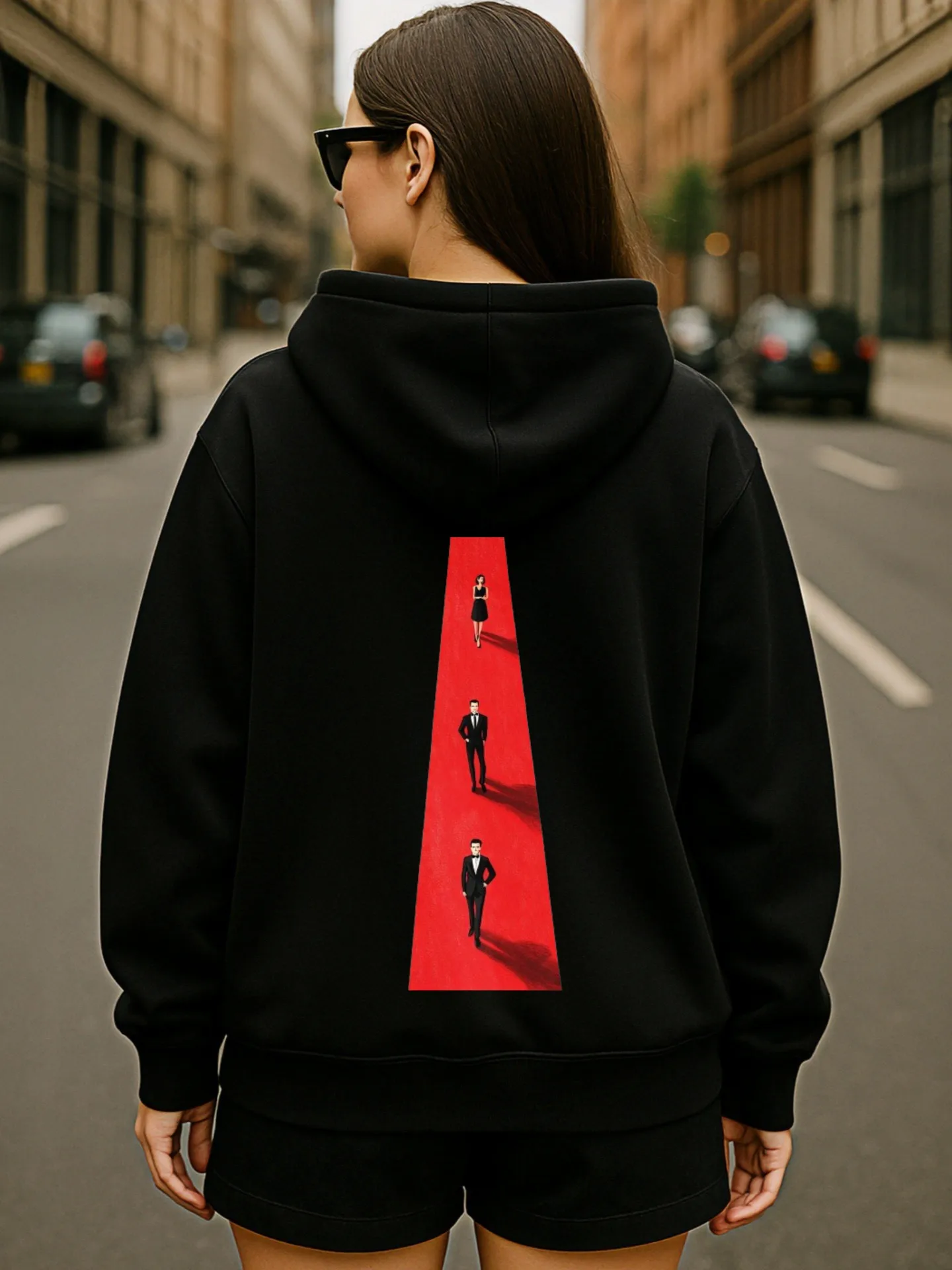 Sudadera con capucha gráfica para mujer, lindo estampado de fantasmas, diseño estético, forro polar, uso diario informal para hombres jóvenes, trajes de otoño