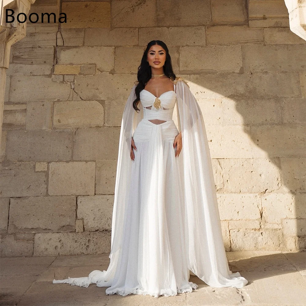 

Booma A-Line Sleeveless Pleat Sexy Flower Evening Dresses Backless Formal Dresses for Women Elegant Prom Gowns Custom Made