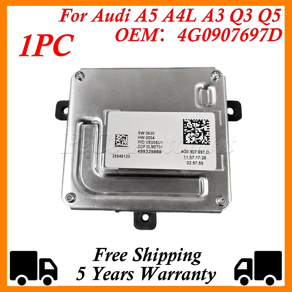 

Новый модуль управления дневными ходовыми огнями (ДХО) / контроллер балласта 4G0907697D 4G0907397D для A4 A5 A6 Q3 Q5 (запчасти)