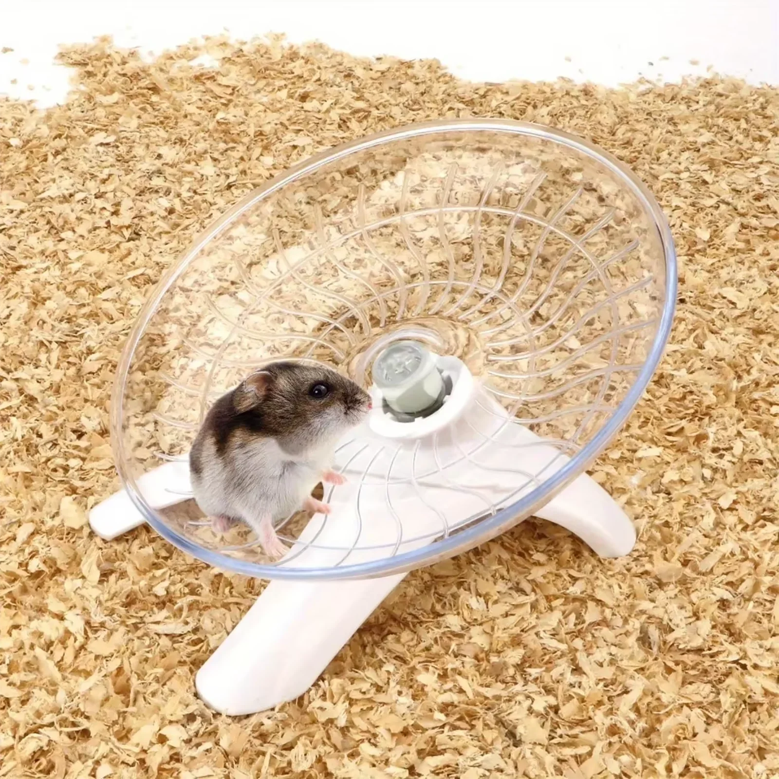 Small Pet Quiet Running Wheel Toy Hamster Hedgehog Silent Fitness Running Wheel Sturdy and Durable Small Animal Supplies