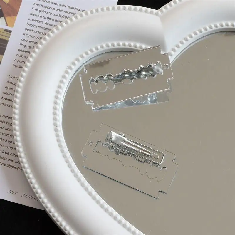 4 Stück/Set Hochwertige, simulierte Klingen-Haarnadeln für Subkultur-Mode-Mädchen, lustige Nischen-Haarspangen, Cosplay-Accessoire – Detail 7