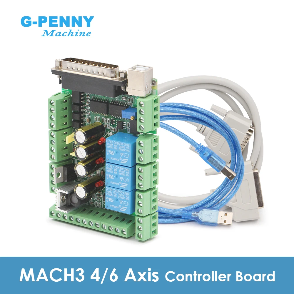 MACH3 Controller board 4/6Axis cnc breakout board interface adapter board for stepper motor driver motion