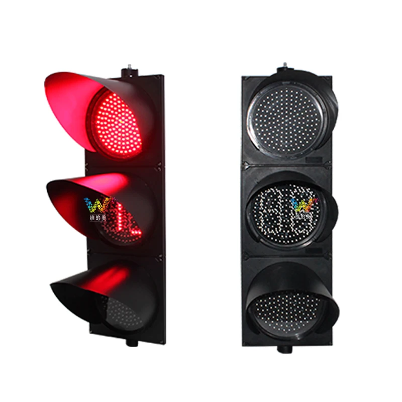 High quality 300MM Red Green full ball traffic light With Red  Green  countdown timer