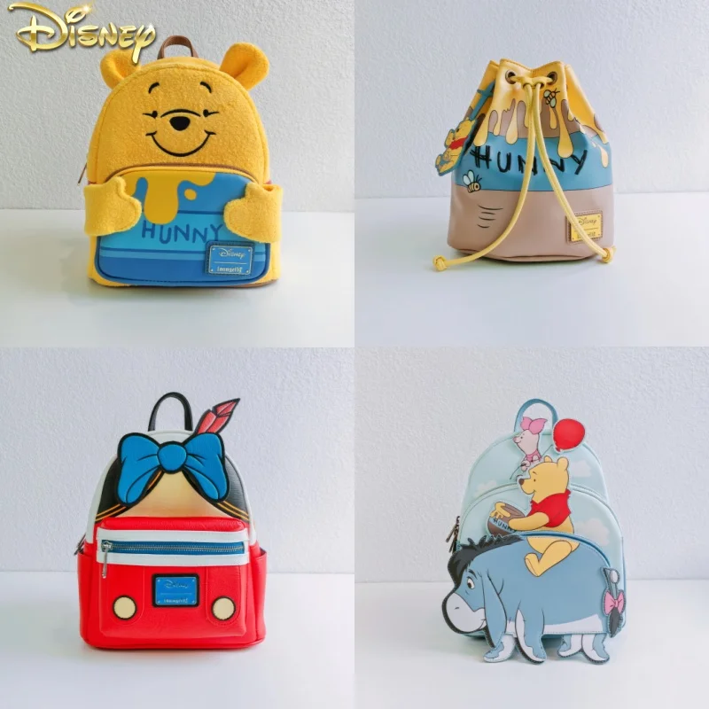 

Мини-рюкзак Disney с двойным ремнем, сумка на плечо, кошелек из искусственной кожи, рюкзак с Микки Маусом для женщин, подарок на Хэллоуин, Рождество, игрушка