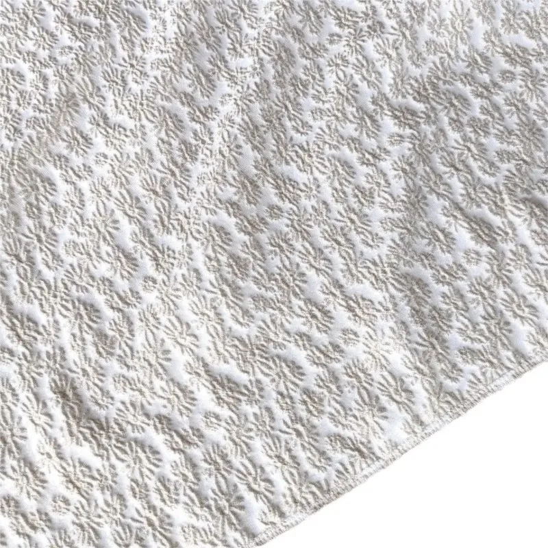Soft embossed small floral patterns simple and elegant jacquard fabric for women's dresses shorts shoes bags 5