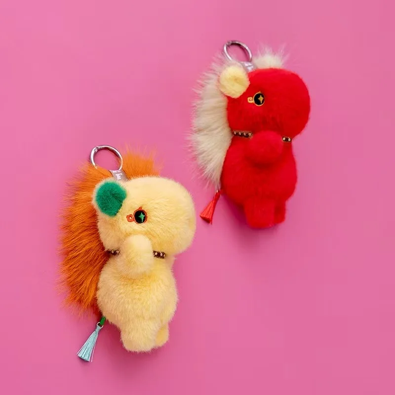 Ultimo simpatico portachiavi con ciondolo zaino pony Kawaii peluche figura cartone animato anime bambola regalo carina per amici bambola regalo di festa