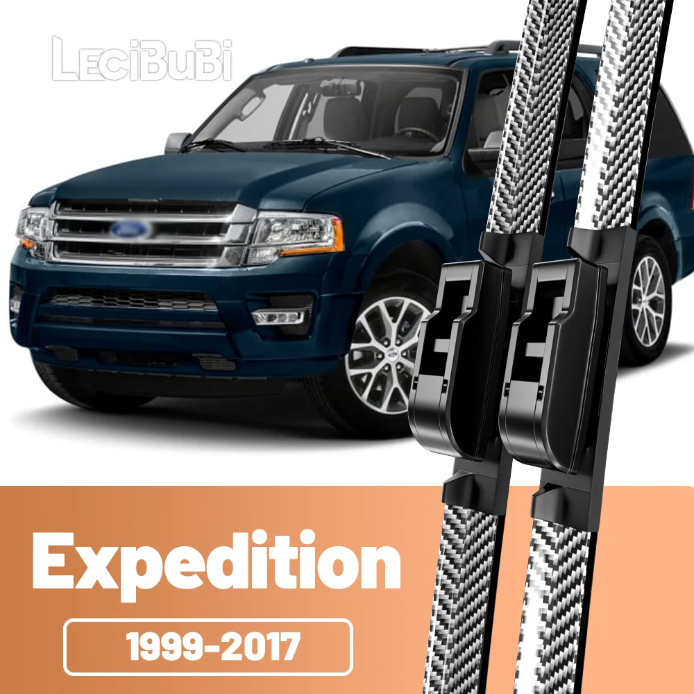 2 stücke Frontscheibe Scheibenwischerblätter Carbon Faser Scheibenwischer Für Ford Expedition 1999-2017 2000 2005 2007 2008 2009 2010