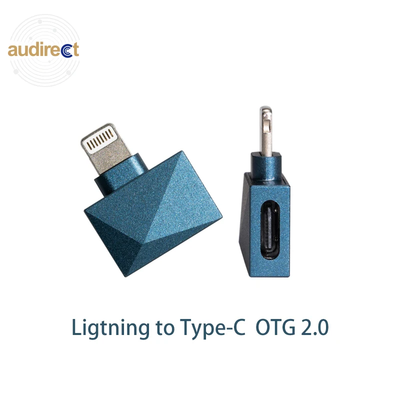 Audirect-USB OTG Lightning para soquete tipo C para iPhone DAC Decoder, L/C, OTG 2.0, AMP, amplificador de fone de ouvido