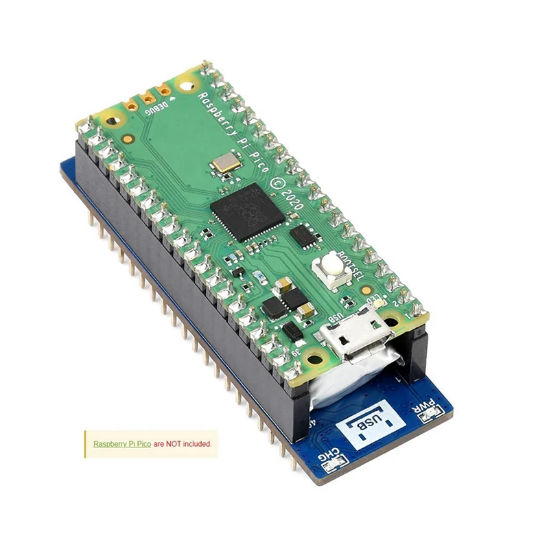 2X Waveshare UPS Module B For Raspberry Pi Pico Board, Uninterruptible Power Supply Monitoring Battery Via I2C Bus