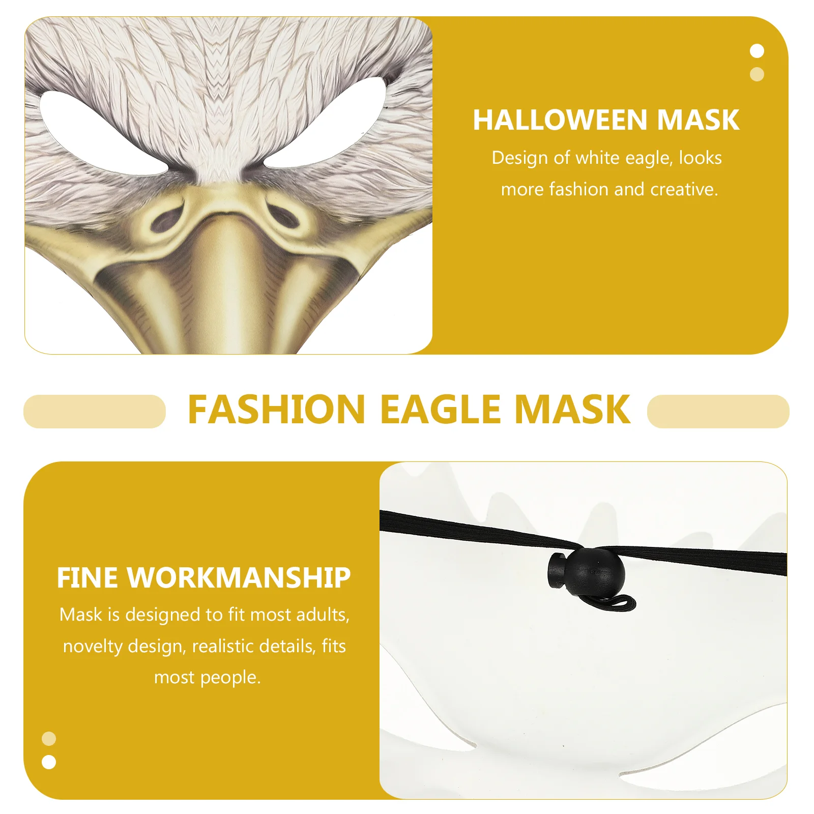 Horror Mask Halloween Costumes for Adults Masquerade Clothing Fashion Eagle Cool