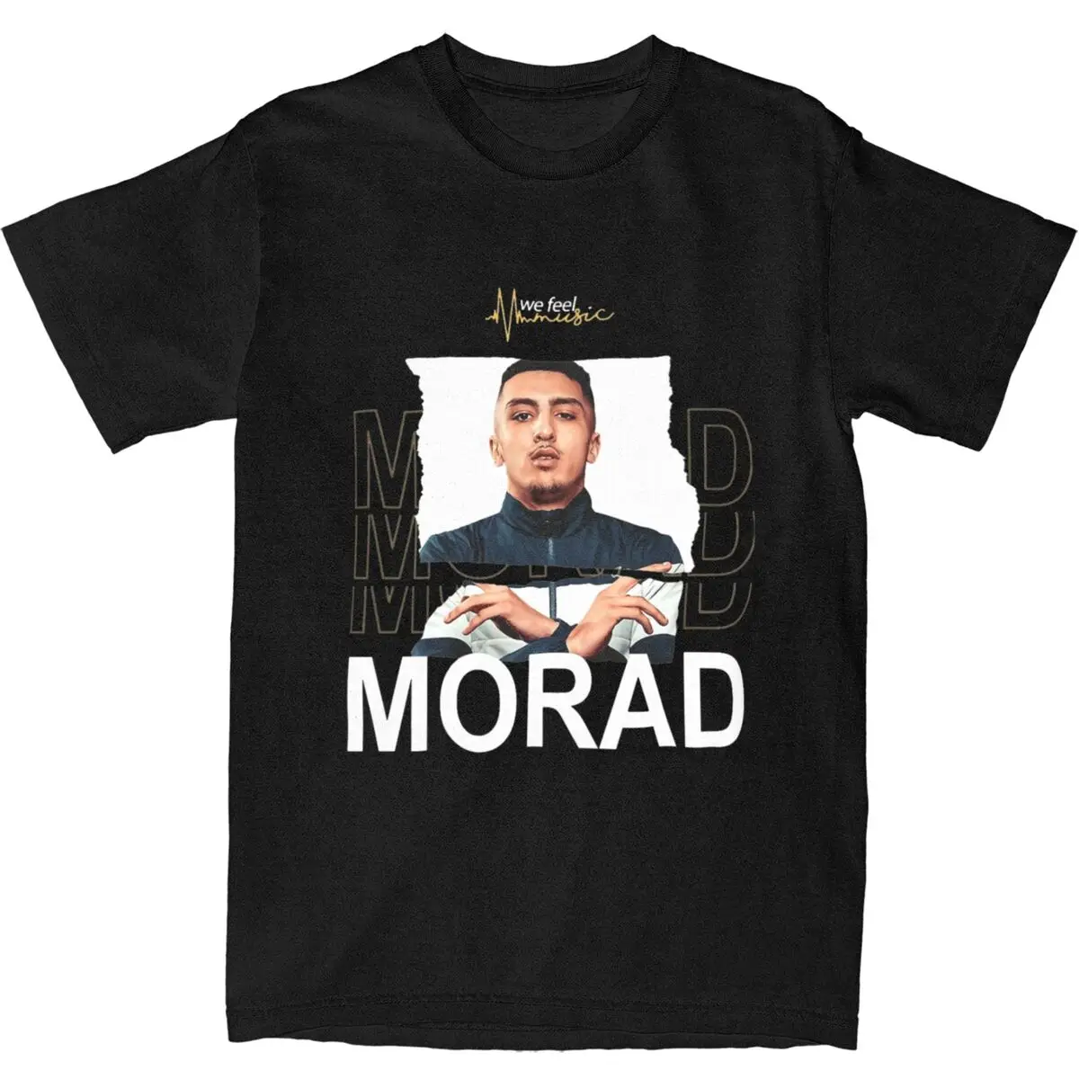 Rapper Morad Graphic Printed Hip Hop T Shirts for Men Women M.D.L.R Album Tour 100% Cotton Tee Shirt Clothes