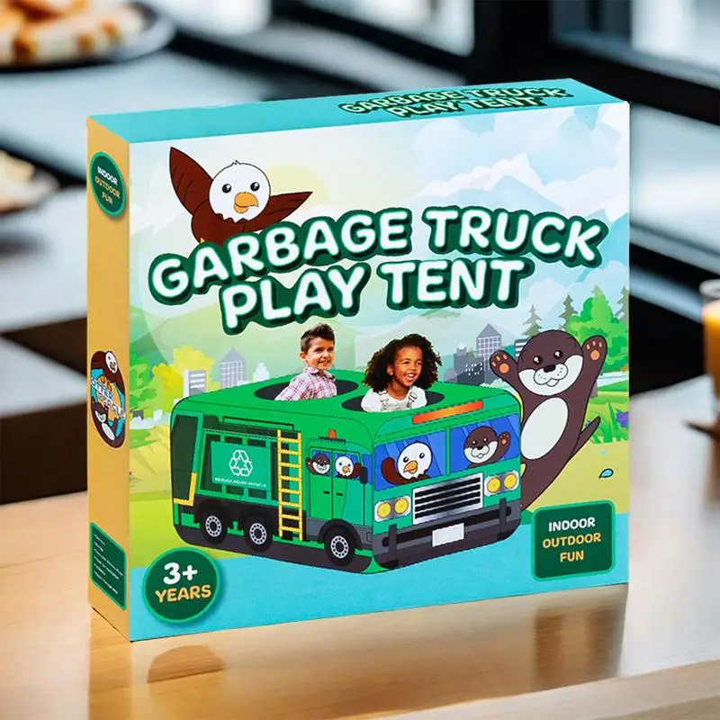 Tienda para niños pequeños, tienda plegable con tema de coche para niños, tiendas de juegos creativas para niños pequeños, tienda de juegos interior, tienda temática de autobús para