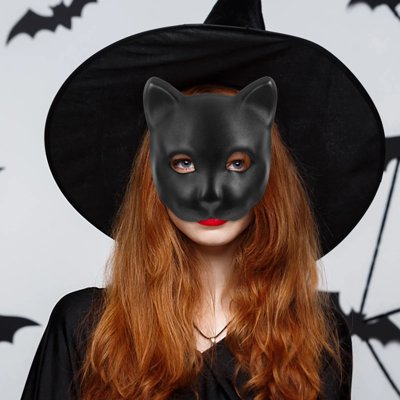 

1pc Panther Half Face Animal Masquerade Cosplay Party Costume Party Decorative Mask Accessory Decorative Animal Mask