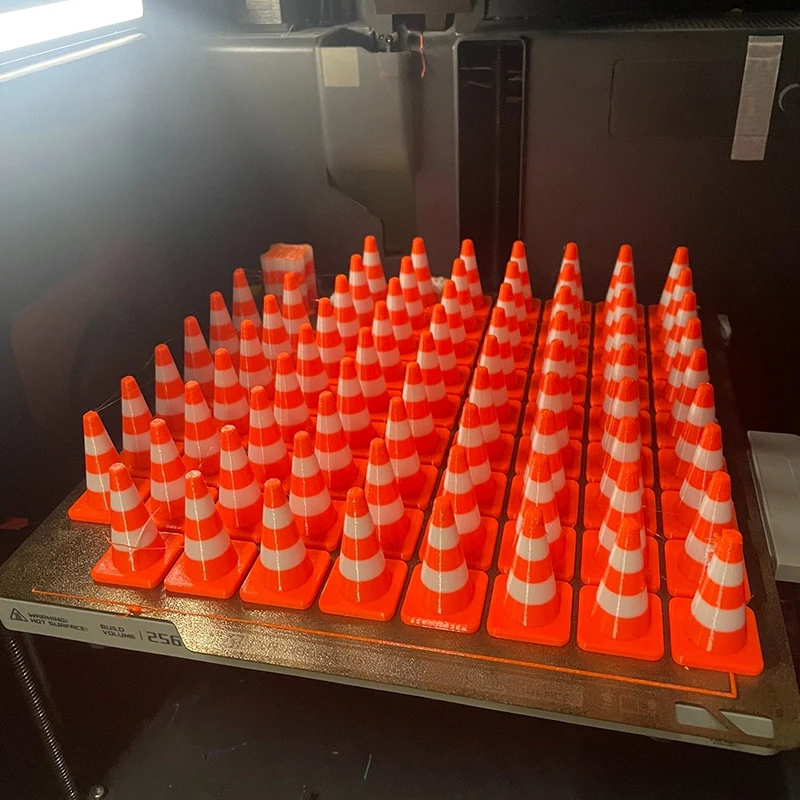 Simulation Warnung Kegel Eis Kegel Straßensperre Größe 25/25/40mm Desktop Dekorationen Modell Landschaft Rc Szene moodware DIY Teile