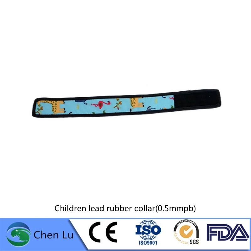 Genuine x-ray protective thyroid collar Radiology Imaging Center adult/child use radiological protection lead rubber collar