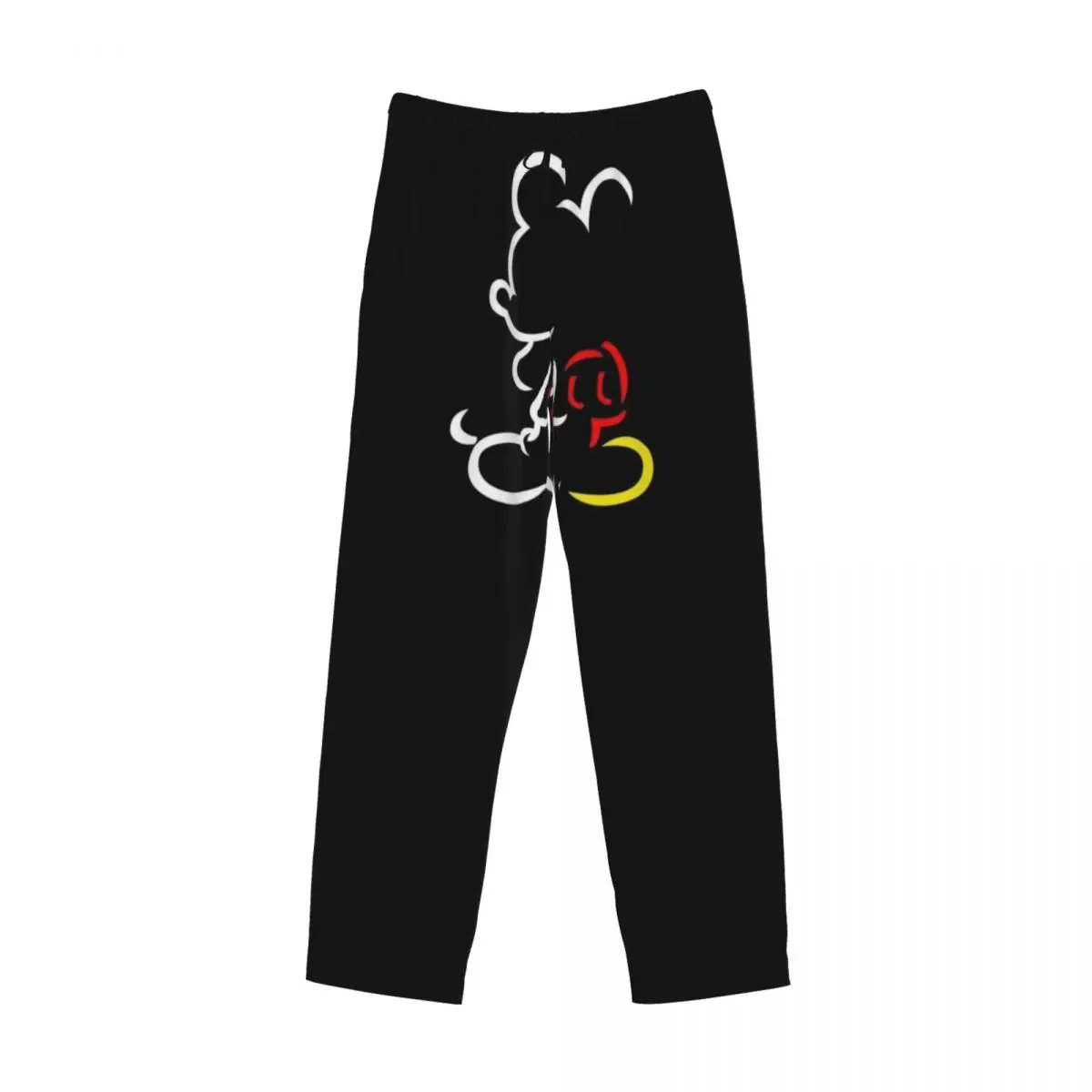 Pantalones de pijama personalizados de Mickey Mouse, ropa de dormir para hombre, pantalones para dormir elásticos con bolsillos