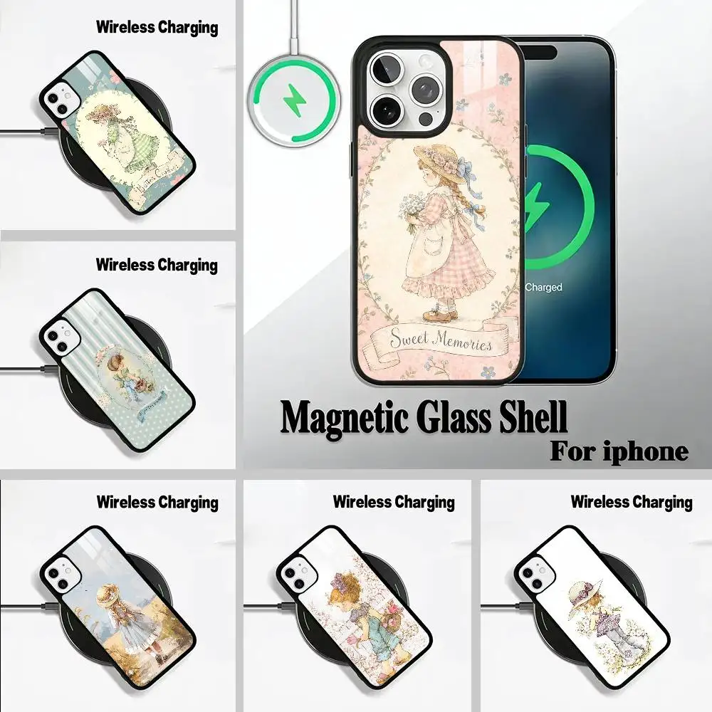 

Чехол для телефона Sarah K-Kay Girl Colorful с беспроводной зарядкой, совместимый с iPhone 17/16/15/14/13/12/11