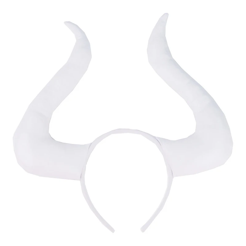 Kids Animal Headband Bull Horned Devil Headband Halloween Party Cosplay Props Decorated Bull Devil Headband image 6