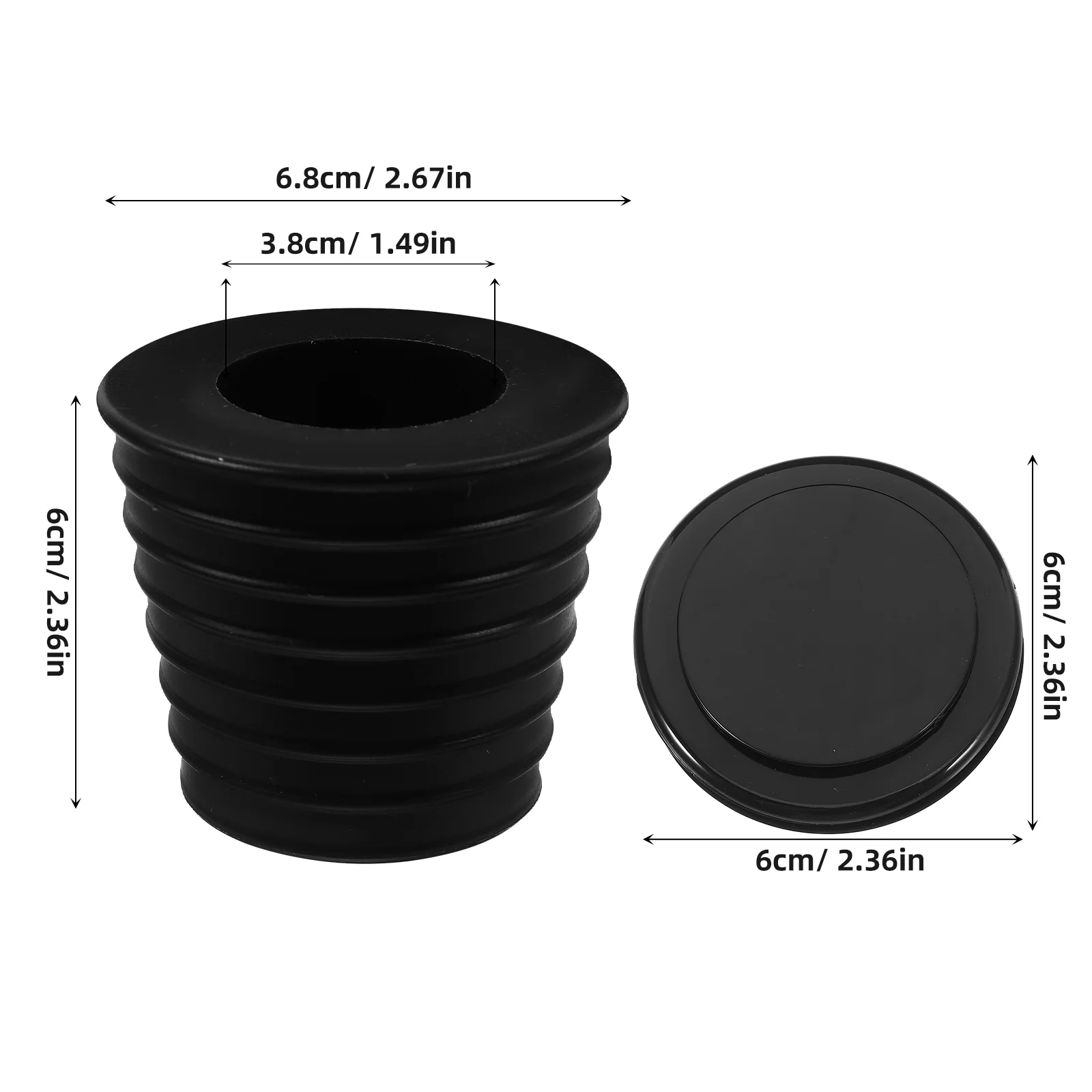 2 Pcs Patio Umbrella Cover Table Hole Insert Parasol Base Replacement Parts Outdoor Furniture Accessories Stabilizer Plug