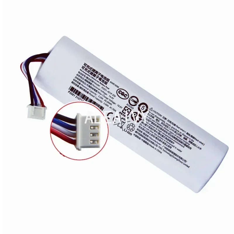 Bateria de substituição de íon-lítio 14.4v 5200mah para xiaomi mi robô aspirador de pó 2c xmstjqr2c/stytj03zhm/P2051-4S1P-ZM bateria