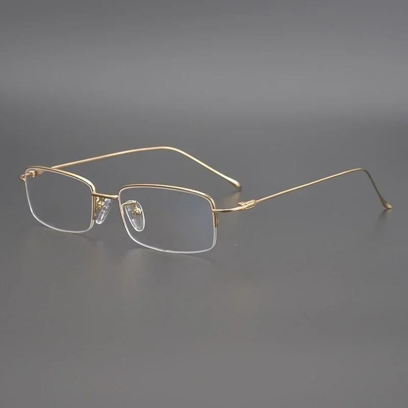 

Pure titanium high-end, glasses with myopia glasses men's half frame business myopia frame