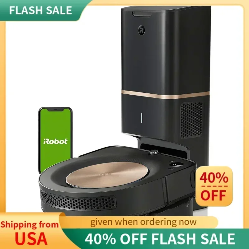 QWiRobot Roomba s9  Self Emptying Robot Vacuum - Empties Itself for 60 Days,Detects & Cleans Around Objects in Your Home,Sma