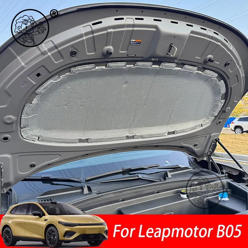 For Leapmotor B05 2026 2027 Auto Engine Hood Sound Heat Insulation Cotton Soundproofing Cover Car Accessories