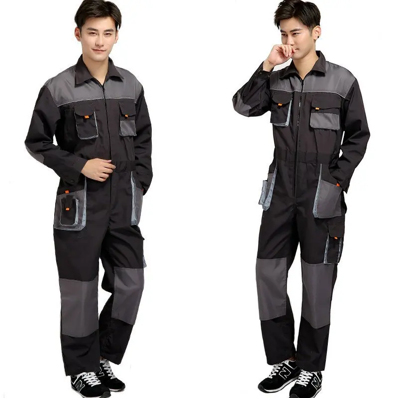 Bib Overalls Men Work Coverall Repairman Strap Jumpsuit Durable Worker Cargo Trousers Working uniforms Plus Size Rompers Clothes