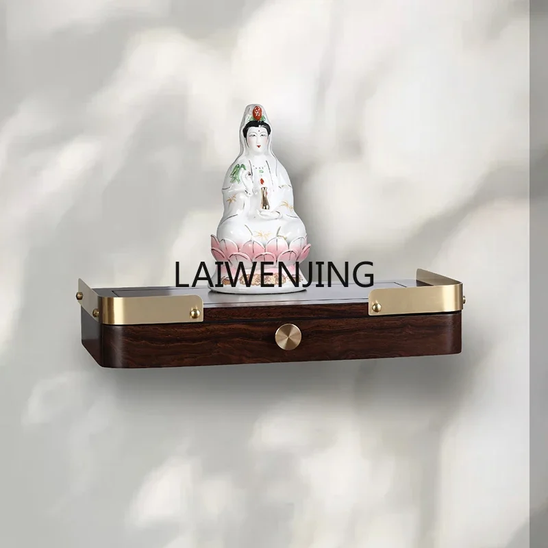 

SGF solid wood shrine wall-mounted high-end Buddhist cabinet Guanyin Bodhisattva shrine