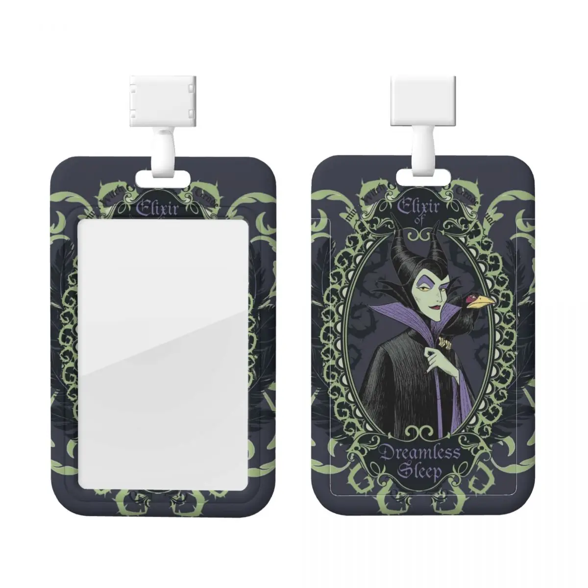 

Custom Maleficent Anime Lanyard ID Protector Badge Card Unisex Student Campus Lanyard Cards Holder Credentials Accessories