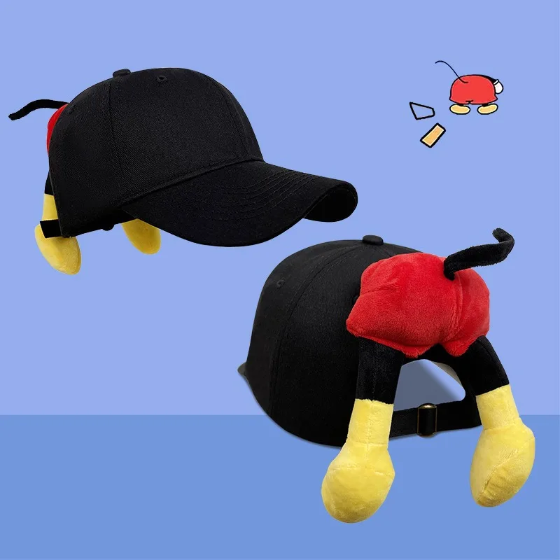 Cute Baseball Cap Cartoon Design Cotton Creative Big Ear Baseball Cap Out for Children's Sun Hat Gorras Para Mujer Fashion