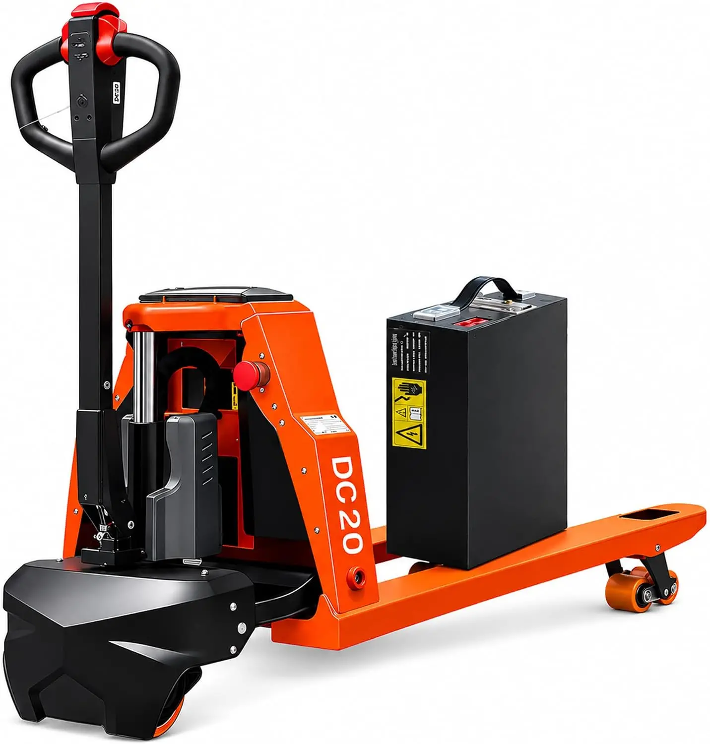 Full Electric Pallet Jack Trucks, 4400 lbs Capacity Motorized Pallet Truck 48' X 27' Fork Size, 48V 20AH Lithium Battery Powered Jack Truck for Indoor Storage and Material Handling for Warehouse