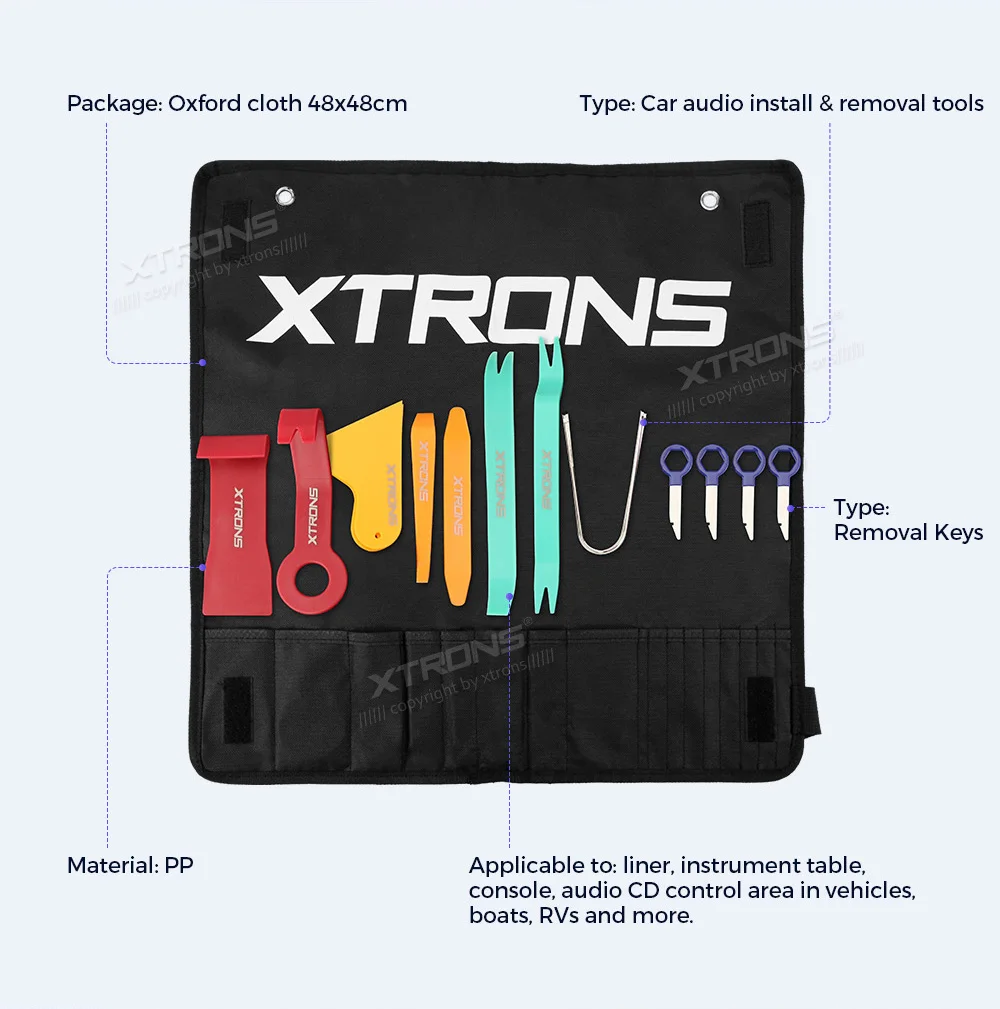 XTRONS Auto TPMS USB Bandenspanningscontrolesysteem (4 interne sensoren) voor Android-units TPMS08 TPMS07
