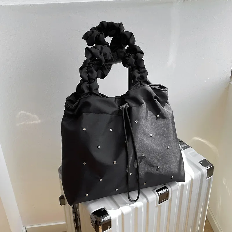 Small fresh literary cloth Oxford cloth bag Korean version versatile large-capacity tote bag