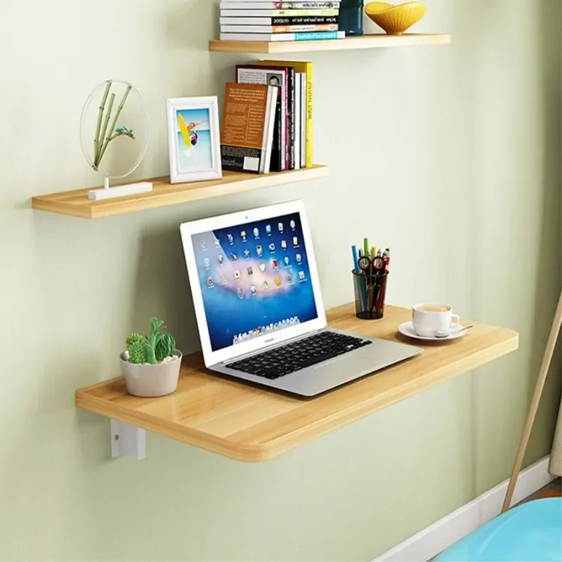 Wall Hanging Folding Computer Desk - Wall-mounted Surface, Compact Computer Table, Space-Saving Desk for Home Office