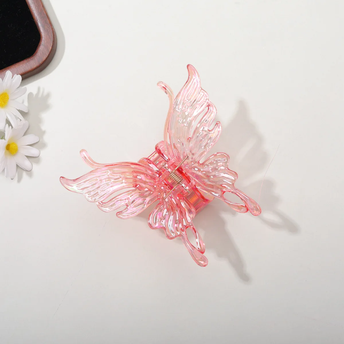 

Большая акриловая заколка-краб для волос, нишевый дизайн, акриловая заколка-бабочка для модных аксессуаров, подарок для женщин