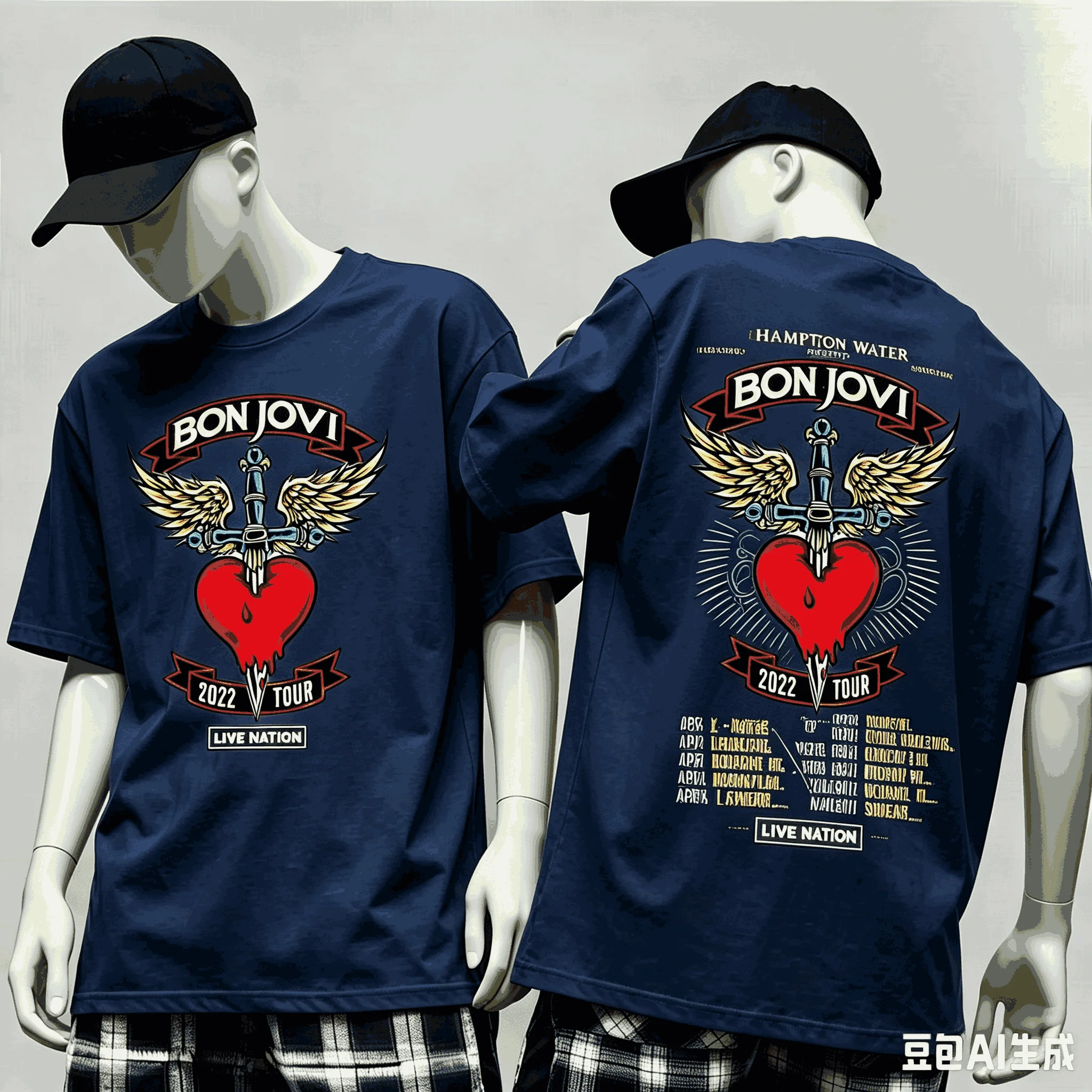 Bon Jovi World Tour T-Shirt fü – Vintage Fashion World Bewertung und Preis