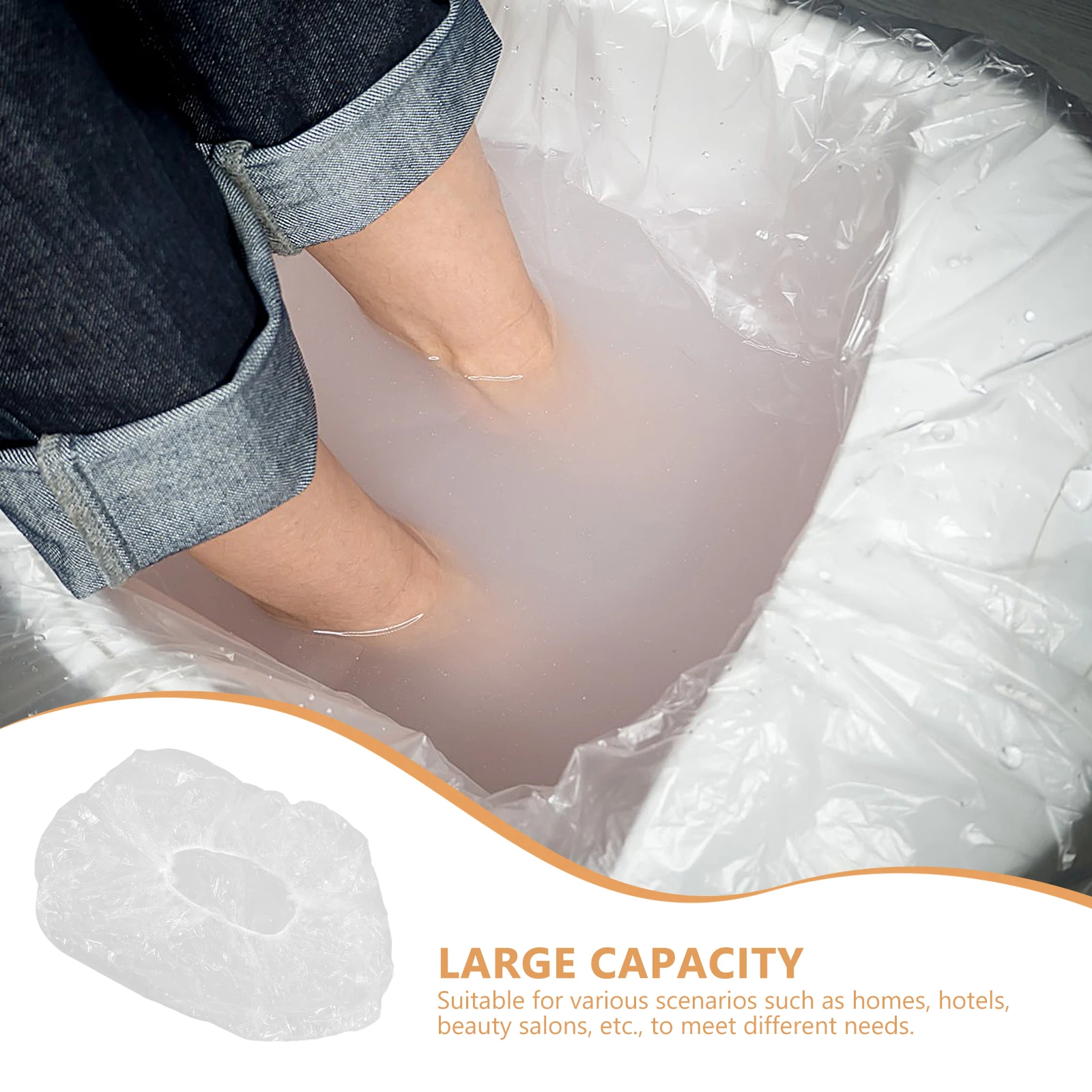 50 stücke Einweg Fußbad Liner Für Fuß Einweichen Klar Kunststoff Fuß Badewanne Liner Für Salon Verwenden Dicke Fuß Einweichen taschen Für Hause