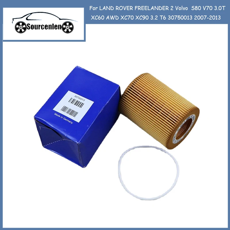 Oil Filter for LAND ROVER FREELANDER 2 Volvo S80 V70 3.0T XC60 AWD XC70 XC90 3.2 T6 30750013 2007 2008 2009 2010 2011 2012 2013