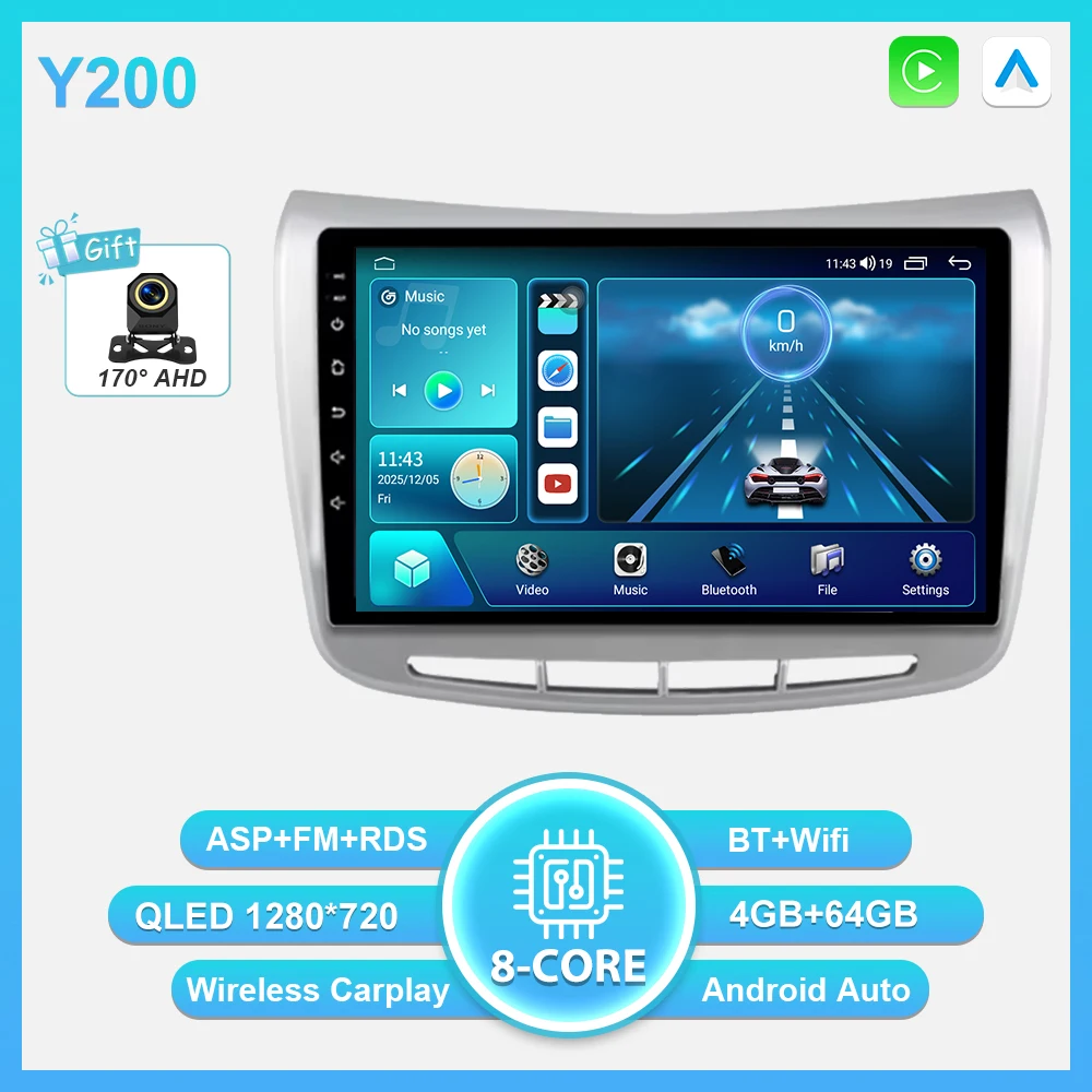 Android 16 Carplay autoradio voor Lancia Delta 2009 - 2019 GPS navigatie stereo auto multimediaspeler 5G Wifi 2k scherm BT DSP